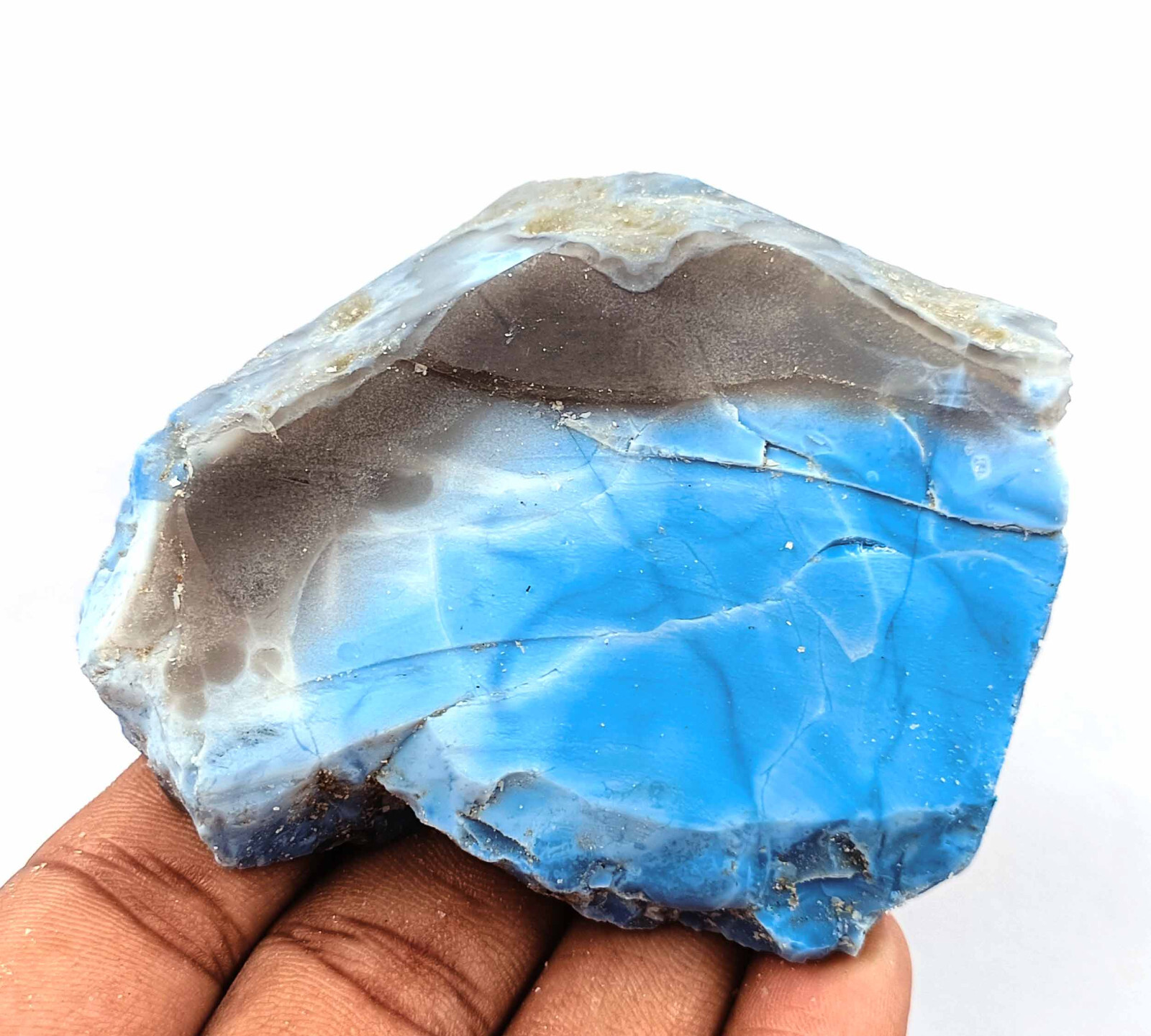 NATURAL EGL CERTIFIED 400 CT AUSTRALIA BLUE OPAL UNCUT ROUGH LOOSE GEMSTONE 25S