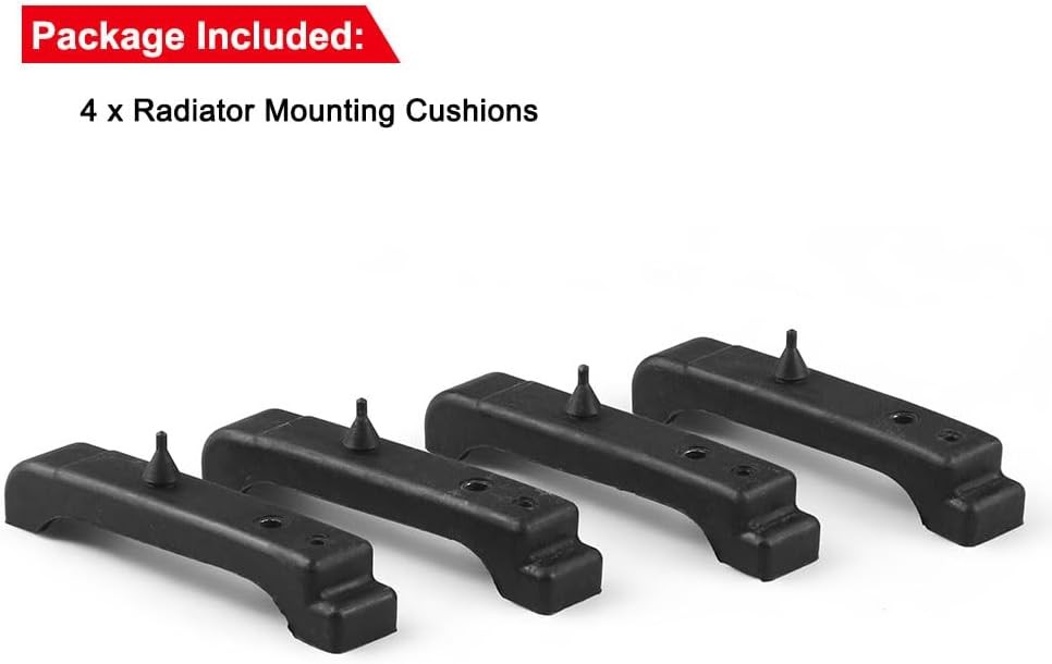 4PCS Radiator Mounting Cushions Rubber Support Pads 4 Core Radiator Support Pad