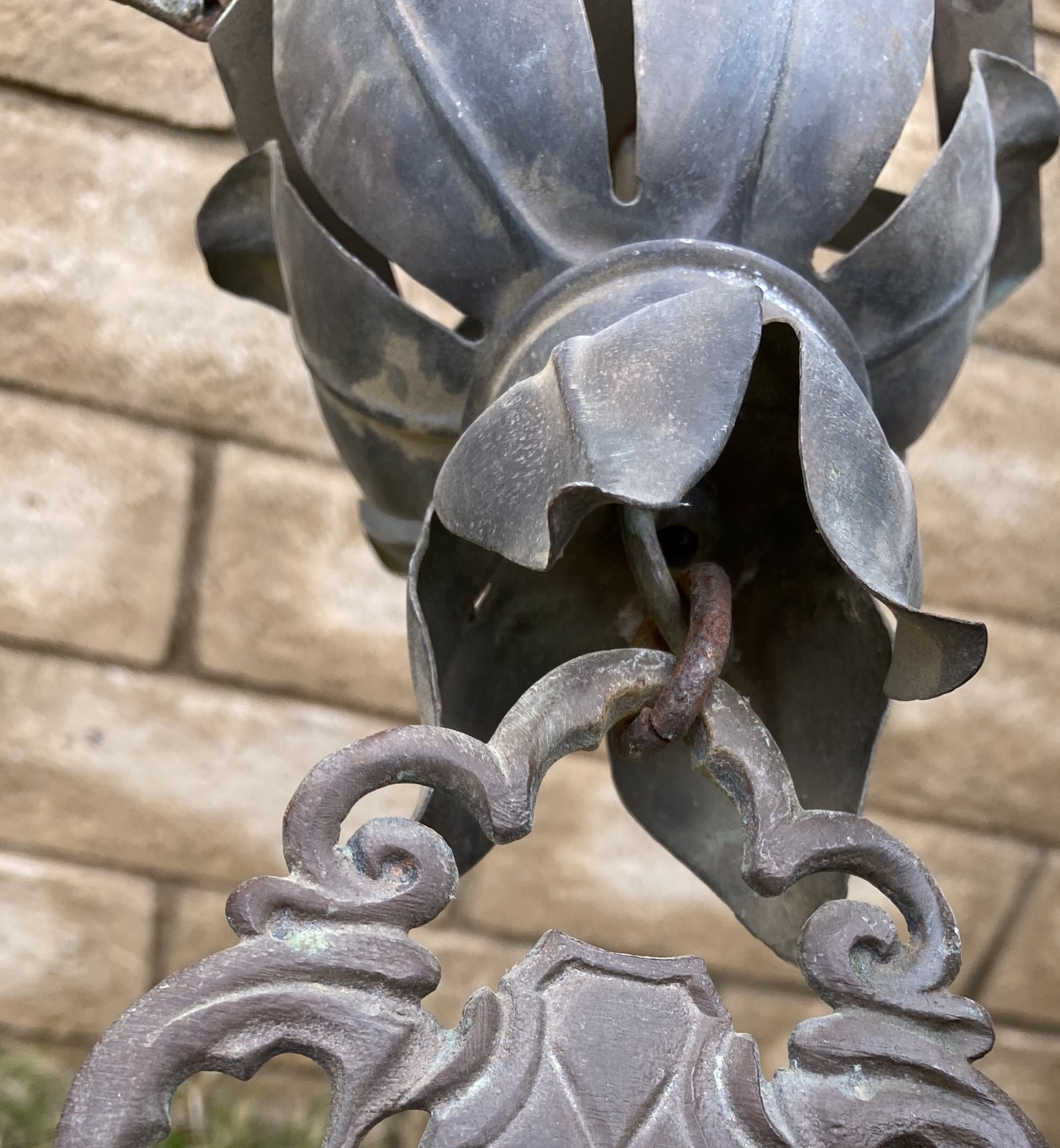 Antique Gothic Light Fixture Lamp Part Gas ? Electric ? Indoor Outdoor Lighting