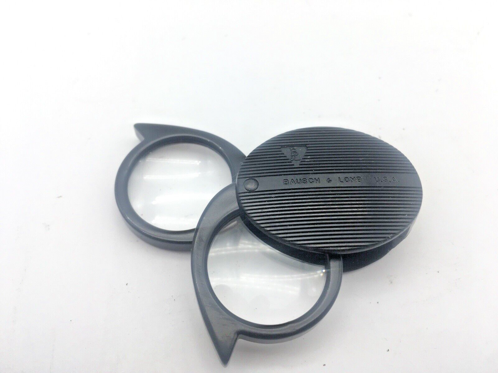 Bausch & Lomb Mini Dual Lenses Folding Pocket Magnifier 4x 5x 6x USA