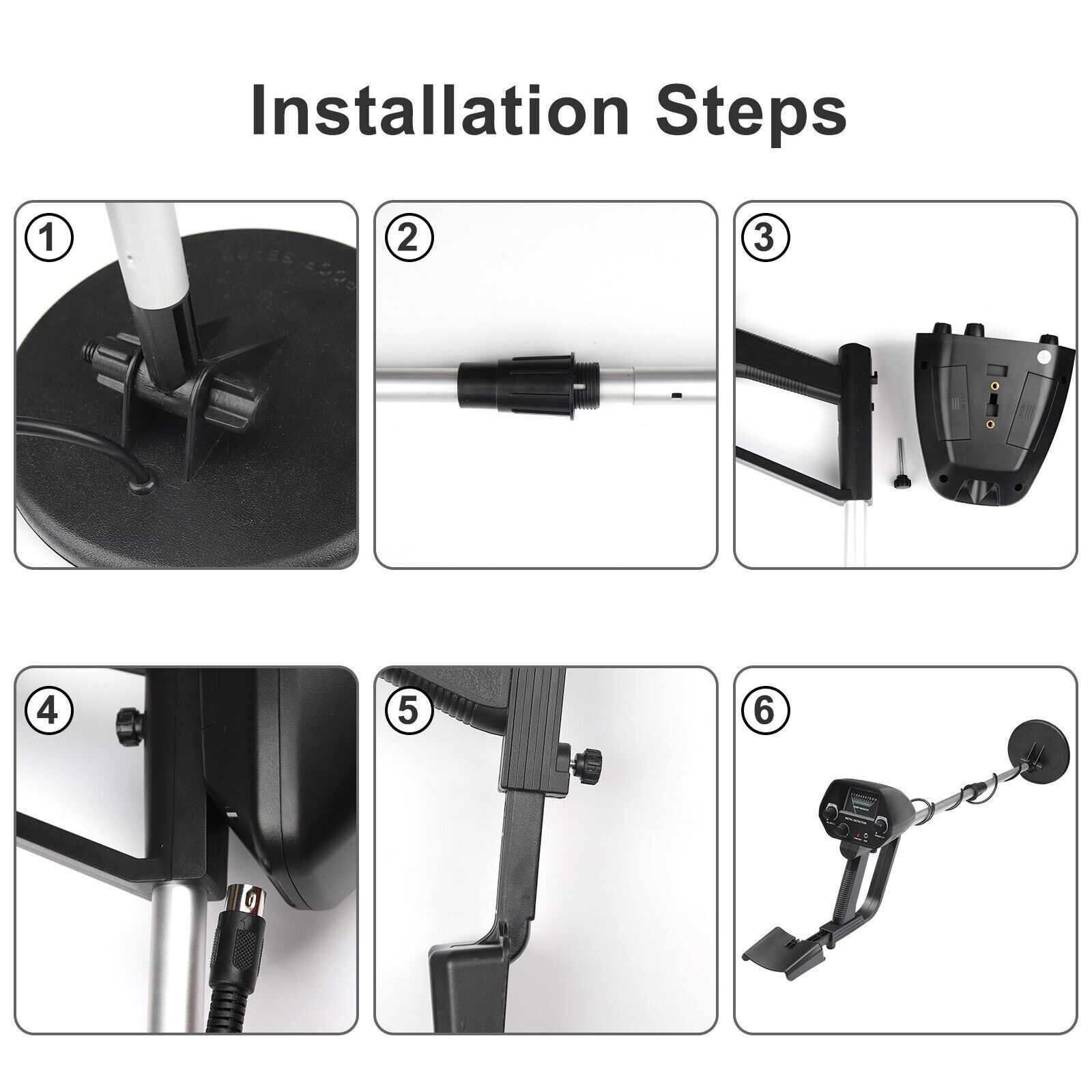 Waterproof LCD Metal Detectors Gold Digger Deep Sensitive Hunter Coil Searcher