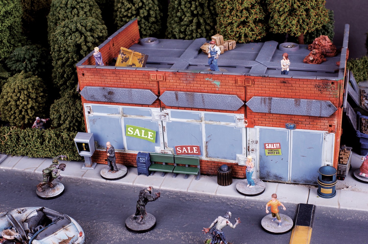 Mantic Terrain Crate Convenience Store Scenery Set New