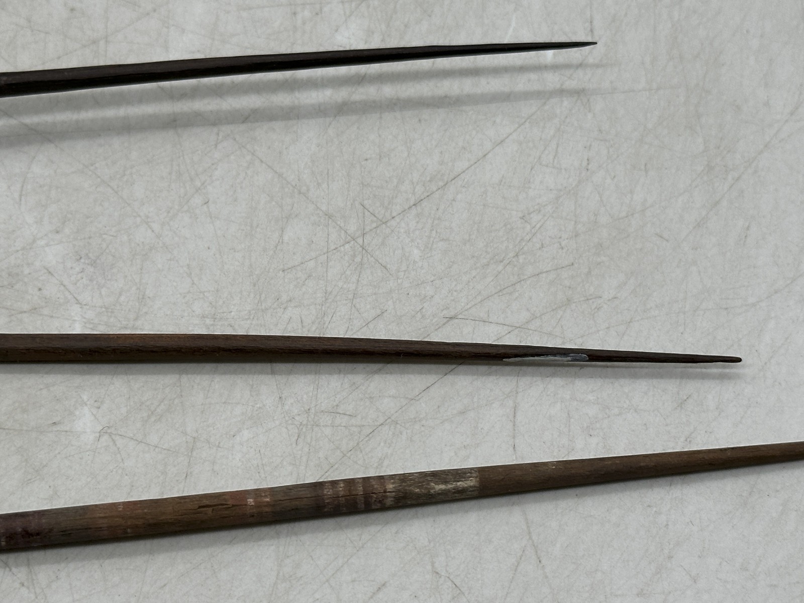 Pre-Columbian Spindle Lot ~ 1 Bead, Several with Thread