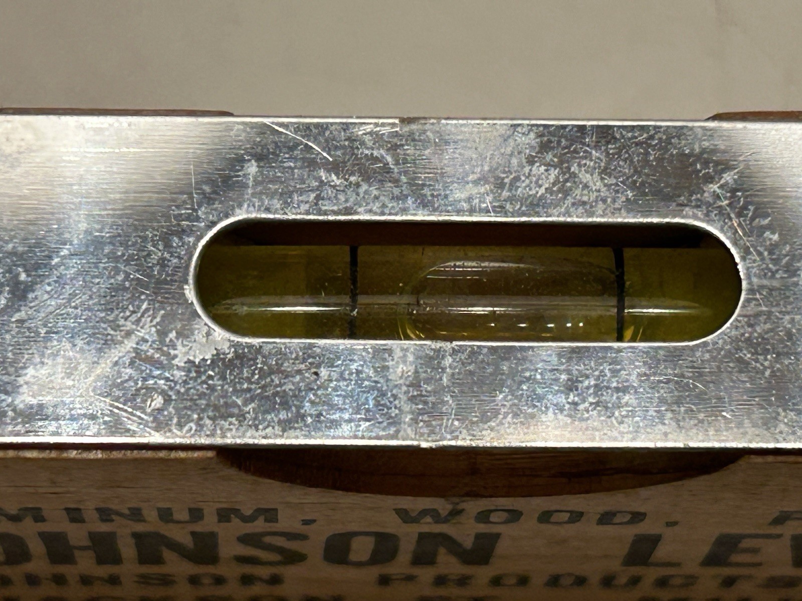 Vintage Wood 12 Inch Level Tool Johnson Levels No. 12 Milwaukee Wis. - USA Made