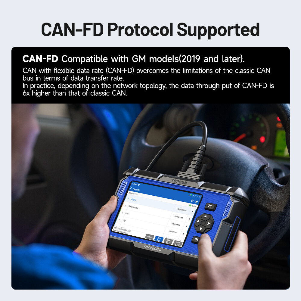 🔥2025 TOPDON AD600S OBD2 Scanner Engine ABS SRS SAS AT TPMS EPB Diagnostic Tool