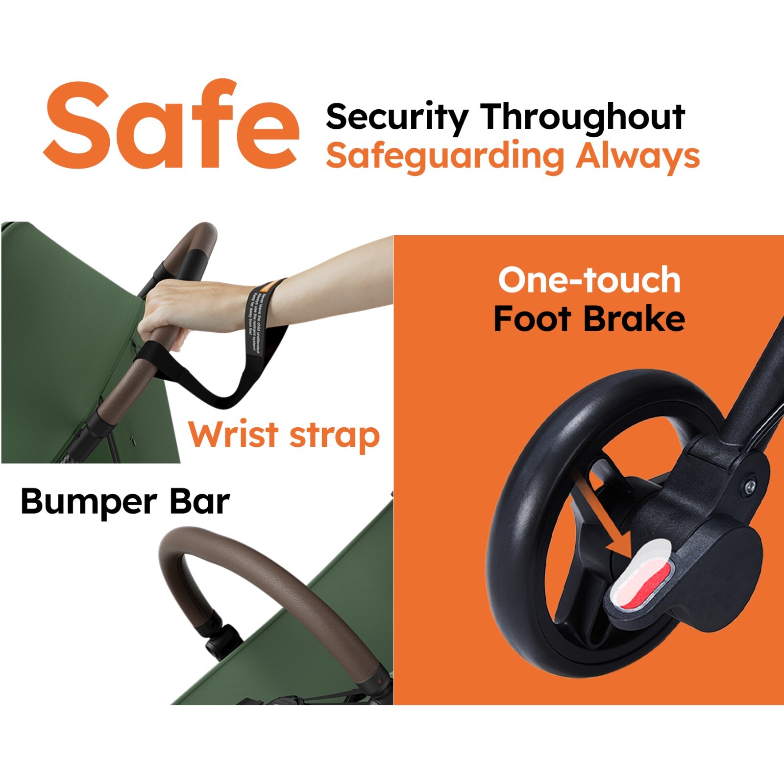 MAMAZING Lightweight Baby Stroller,Compact,AirplaneTravel-Friendly,One-Hand Fold