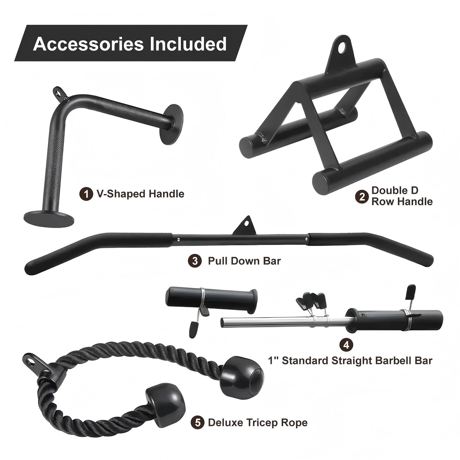 Cable Machine Home Gym CR63,330 Lbs Plates Loaded Cable Crossover,Functional