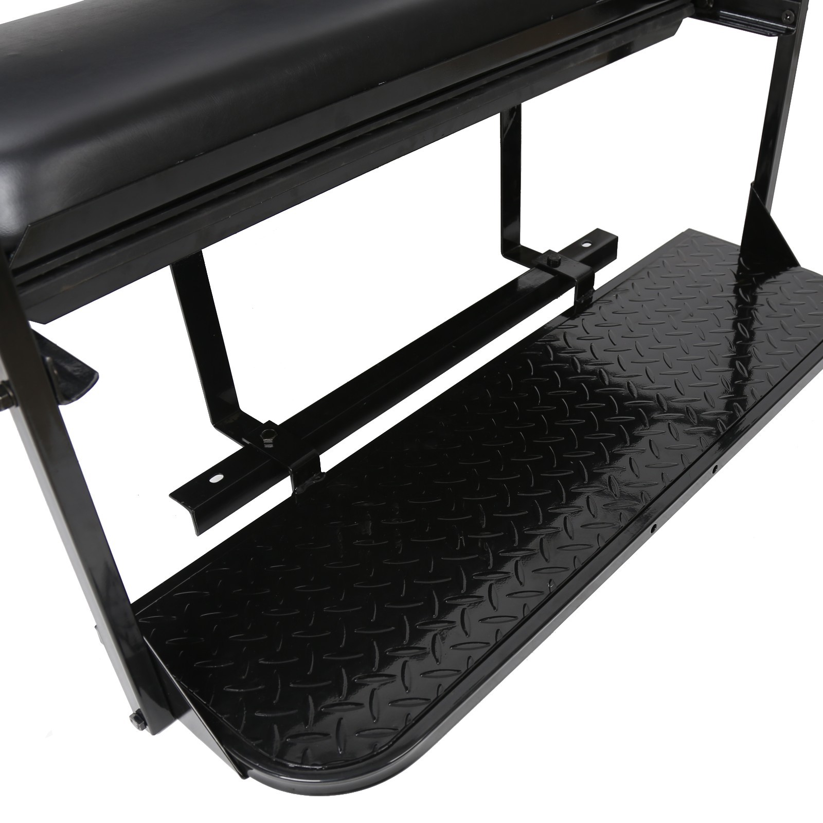 Rear Flip Seat Kit Back seat For 2000-2013 Club Car DS Golf Cart Folding Black