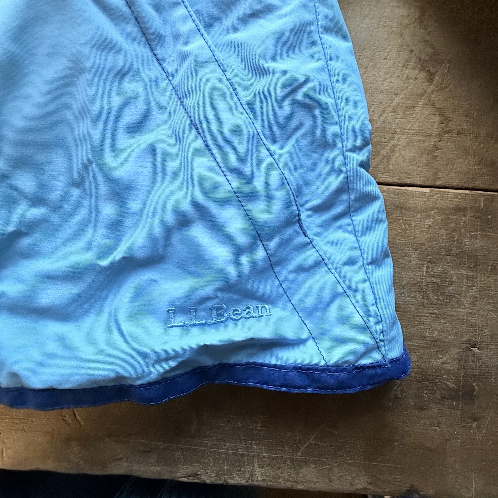 Girls VTG 90s LL Bean Puffer Coat Sz Small Jacket Blue Detachable Liner Y2K Play