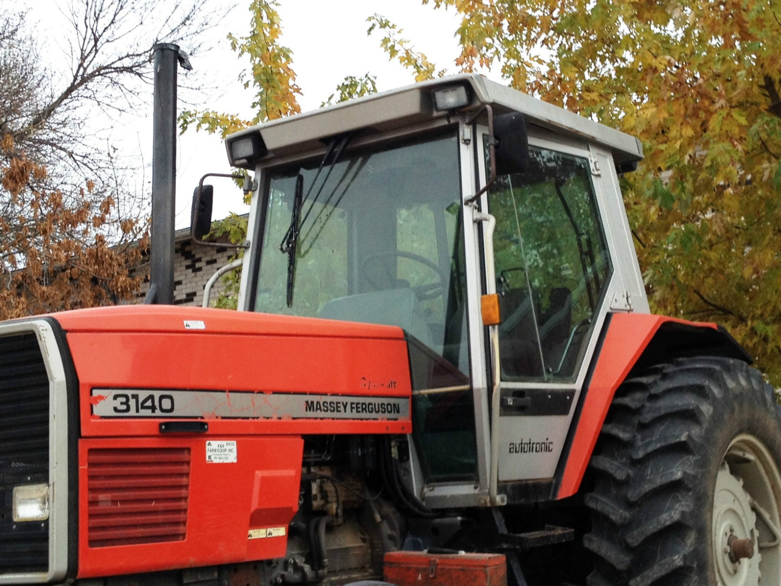 7" x 12" Universal Farm Tractor Mirror, Super Size, Offset Clamp Mounting