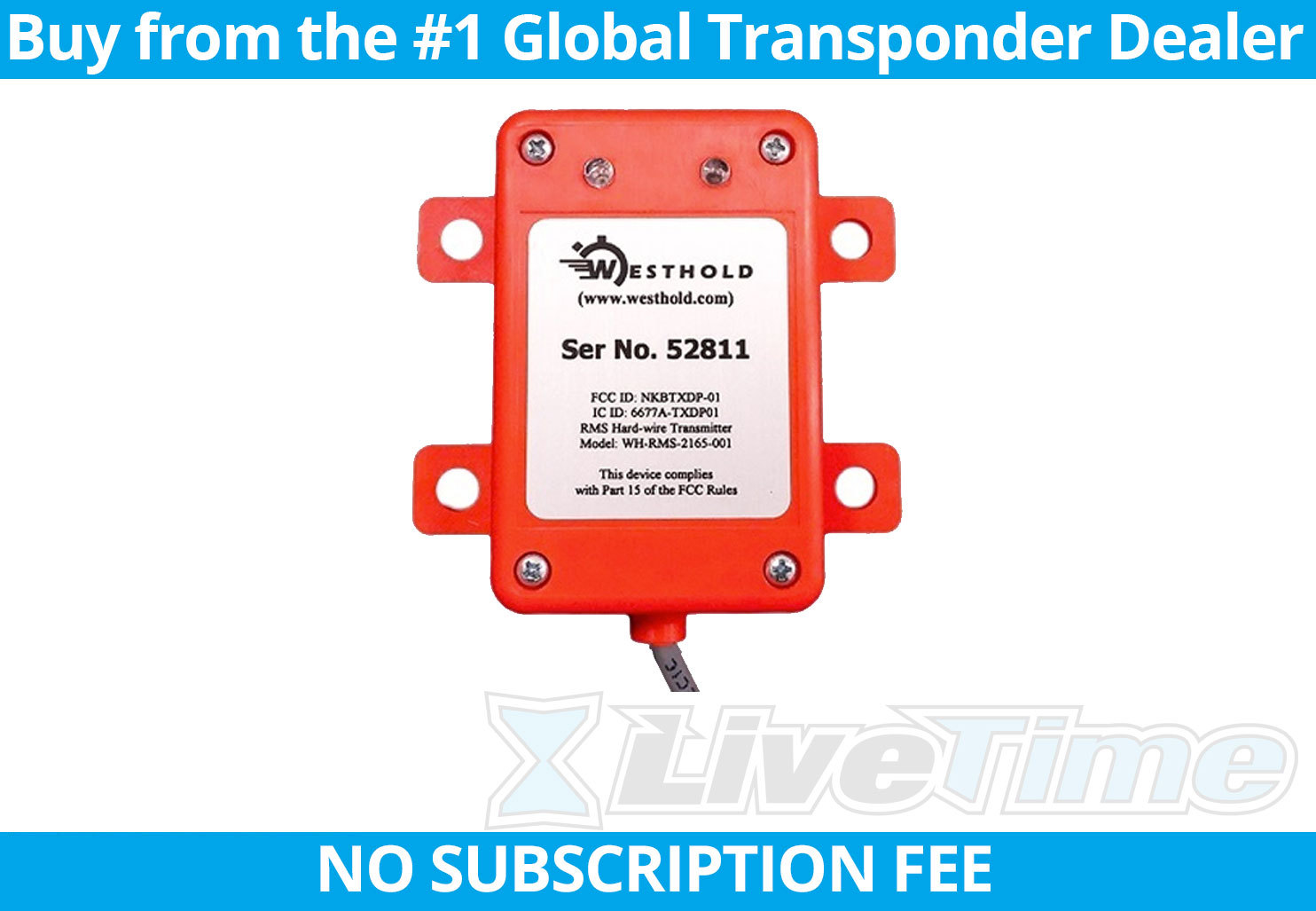 Westhold Hardwire Transponder (RACEceiver, Hardwired)
