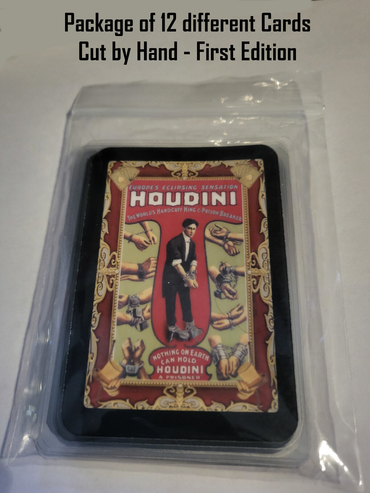 FAMOUS MAGICIANS CARDS - SERIES ONE SET OF 12 - LAMINATED - SIZE IS 2.75 x 3.75