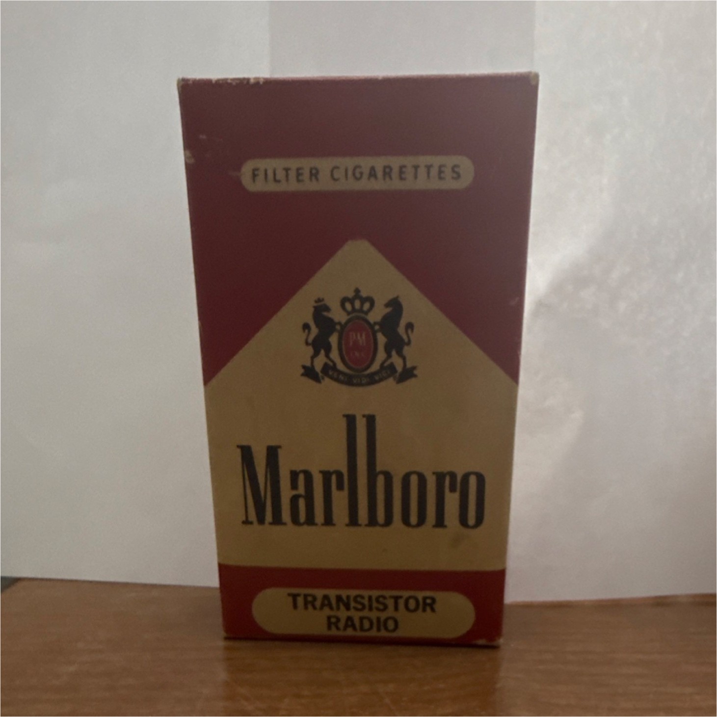 Marlboro Filter Cigarettes Transistor Radio Pack Design with Earphones, Box