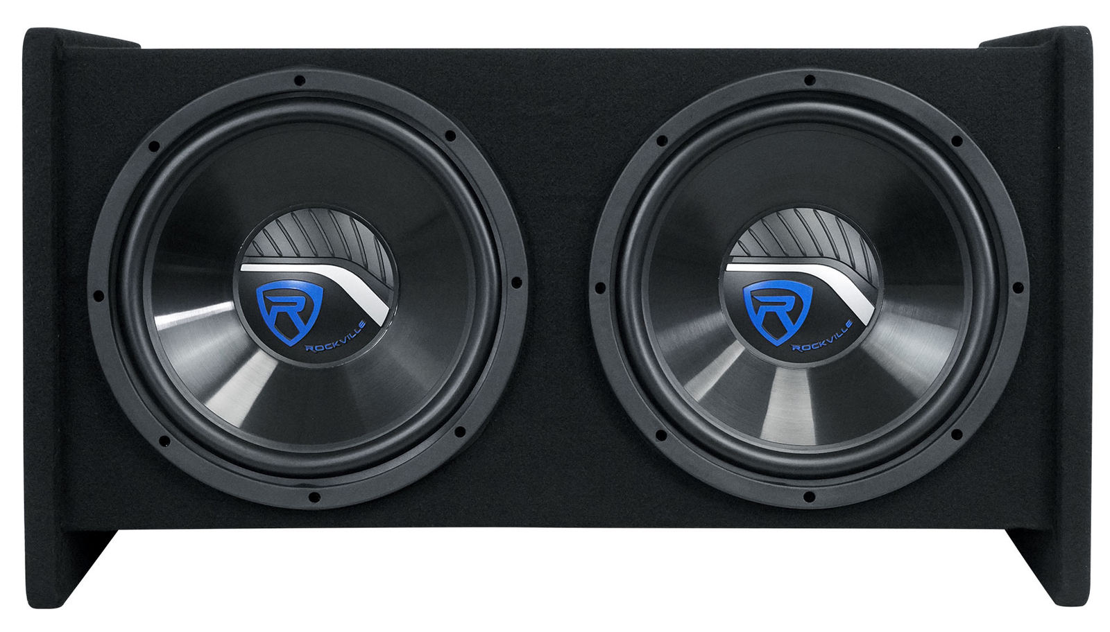 Rockville R1V212P Dual 12" 1200w Car Audio Subwoofers Vented Sub Enclosure Box