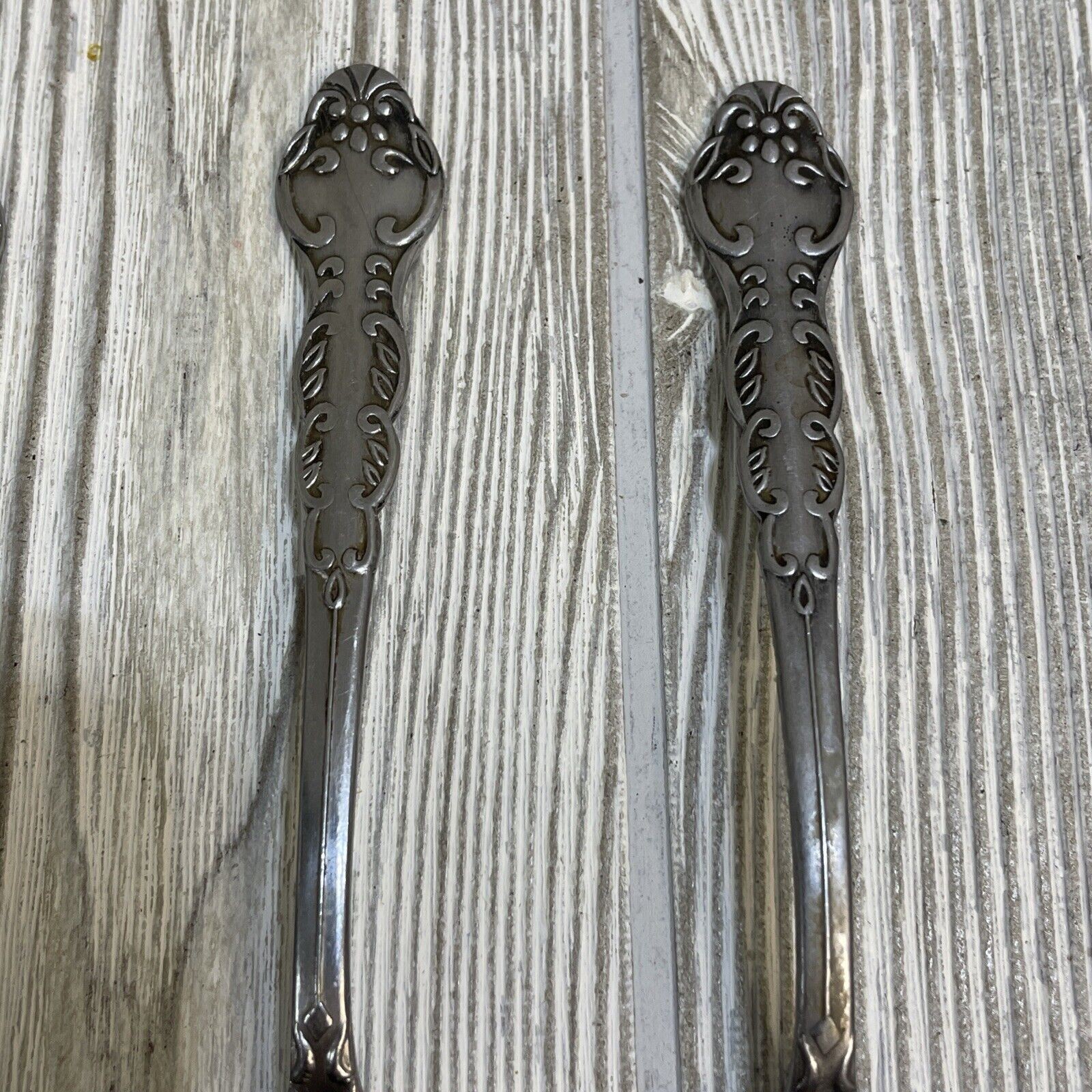 VTG National Stainless Steel Spoon Set Lot of 6 Silverware Made in Japan