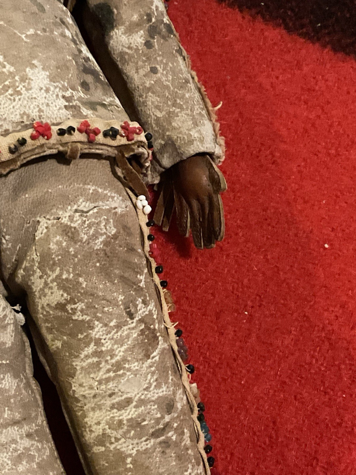 Vintage Native American Sioux Indian Lakota Buckskin Beaded Doll