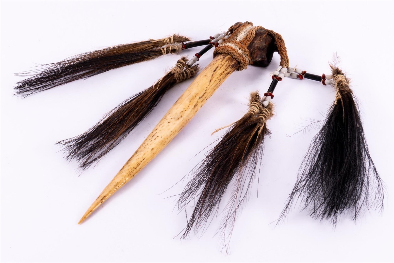 PAPUA NEW GUINEA CASSOWARY KNIFE, carved blade 12" 1900'S