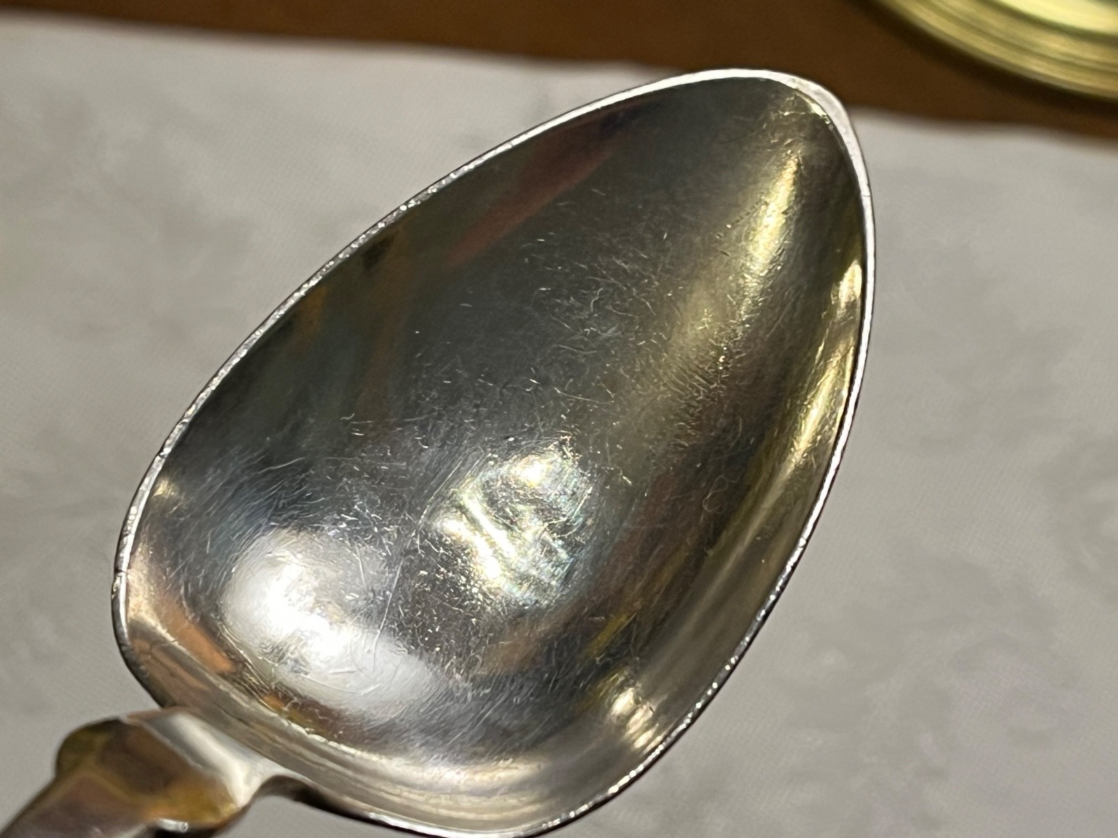 Antique Coin Silver Spoon By Hotchkiss & Schreuder / L L Mason Monogrammed