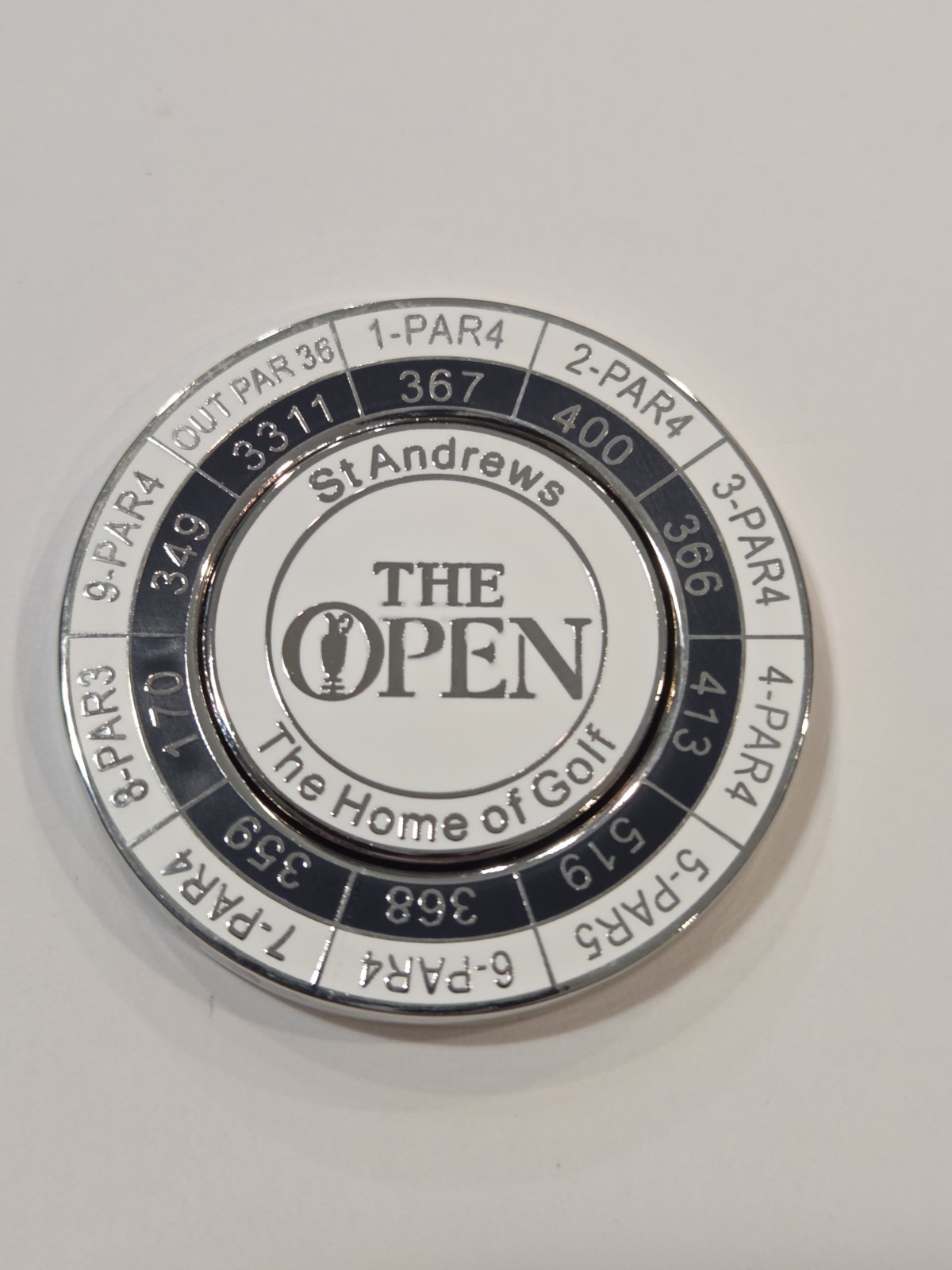 THE OPEN ( HOME OF GOLF ) FROM ST. ANDREWS SCOTTLAND-MONDOMARK BALL MARKERS RARE