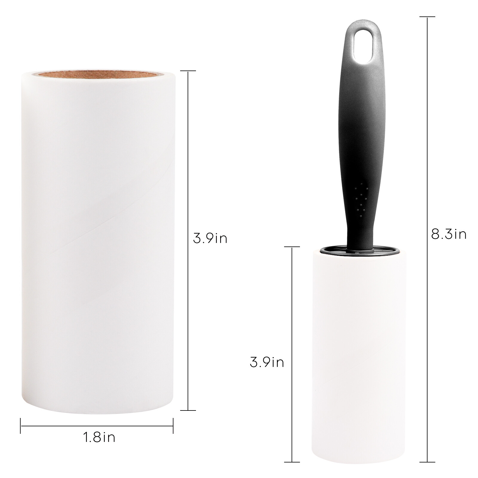 Lint Rollers for Pet Hair Extra Sticky Portable Fuzz Remover Handle with Refills