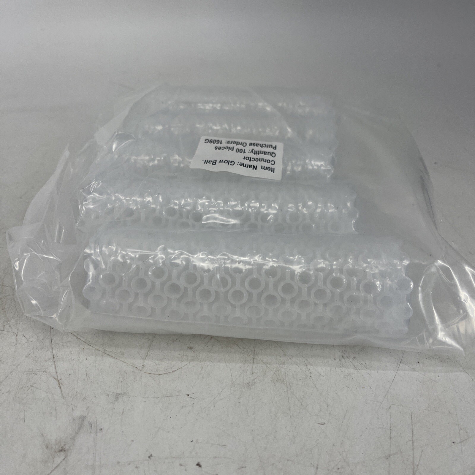 LOT OF 100 Glow Stick Ball Flower Connectors NEW IN PACKAGE