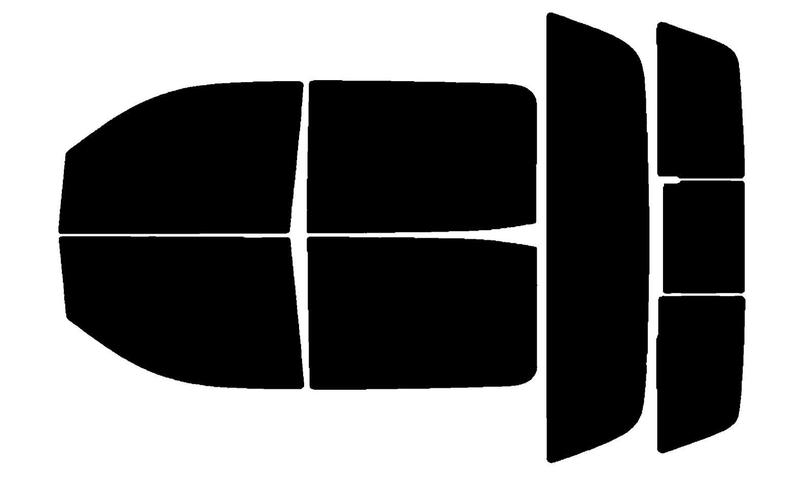 Computerized Custom PreCut 2Ply Window Tint Film Kit For ALL Silverado 2500 Crew