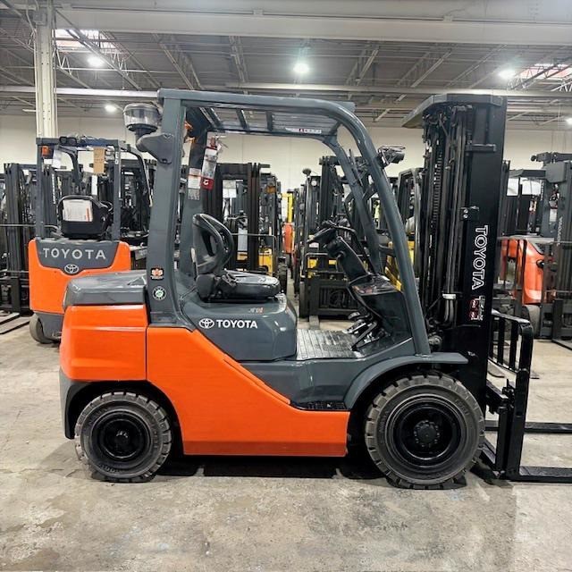 2021 Toyota 8FDU25 5000lb Used Diesel Forklift Triple Mast Sideshift 6243 Hours
