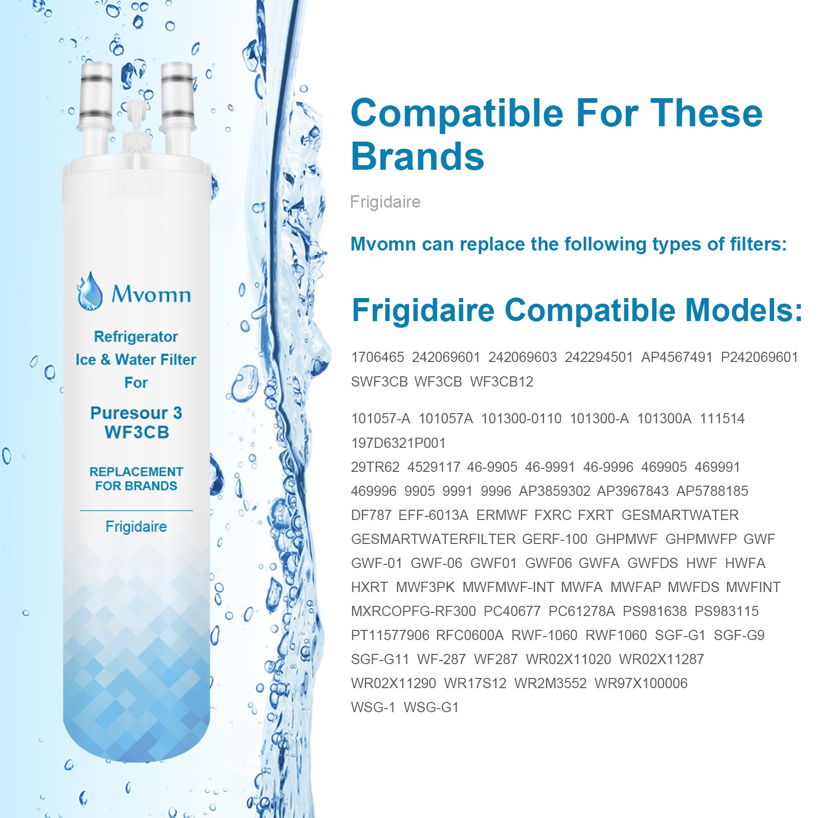 3 PACK Frigidaire WF3CB Refrigerator PureSource Ultra 3 Water & Ice Filter
