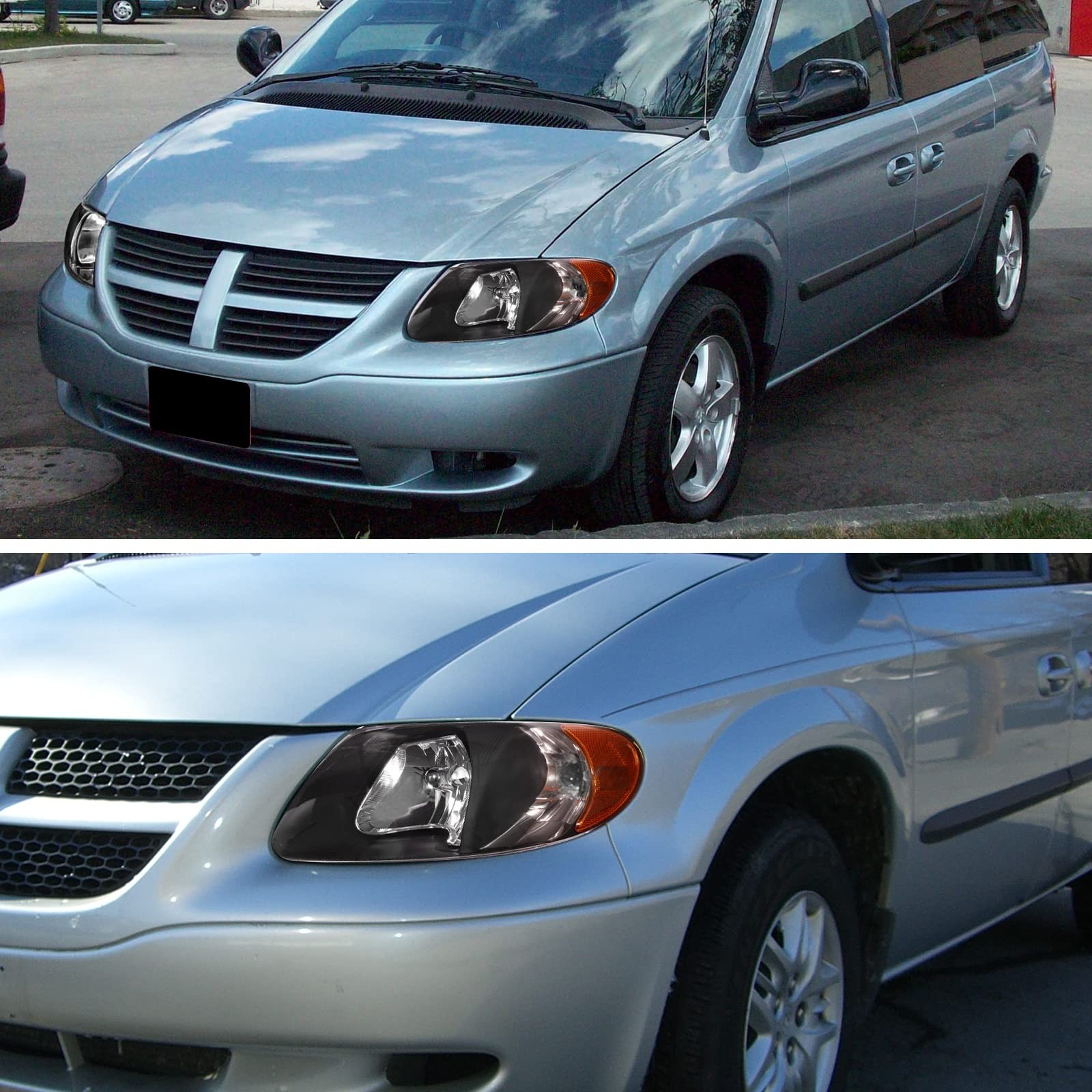 Headlight Assembly Fit 2001-2002 For Chrysler Grand Voyager 2001-2007 For Town