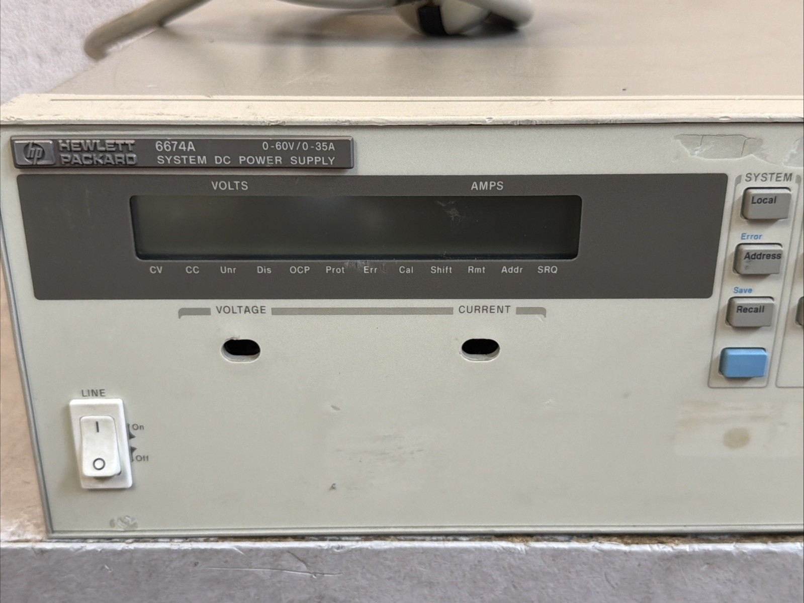 HP 6674A System DC Power Supply | 0-60V 0-35A - Read Description