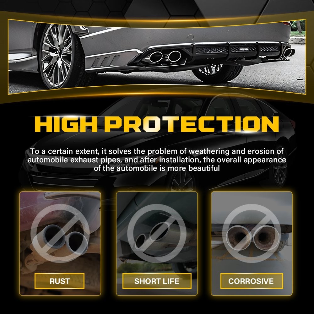 Exhaust Tip For 18-22 Honda Accord Sport Touring Akasaka Quad Tip Muffler 2X