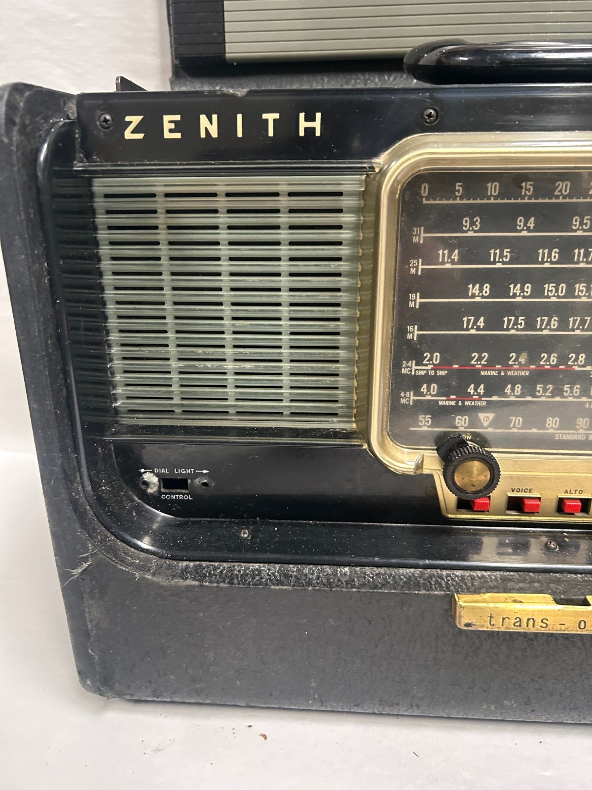Vtg Zenith Trans-Oceanic Model L600 Super DeLuxe Shortwave Radio Receiver (A30)