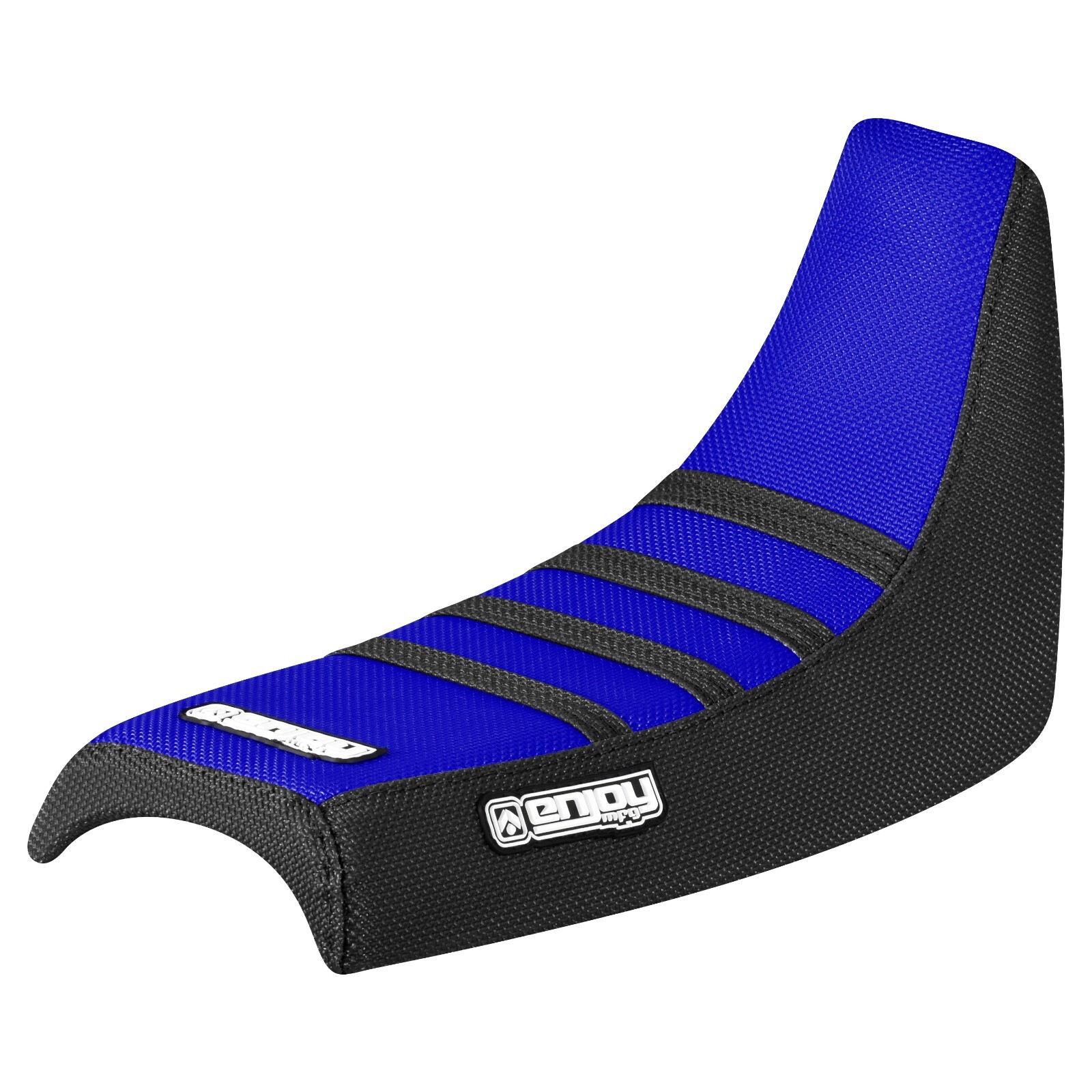 Yamaha PW 50  High Traction Gripper Seat Cover  BLACK/ BLUE/ BLACK ribs #91