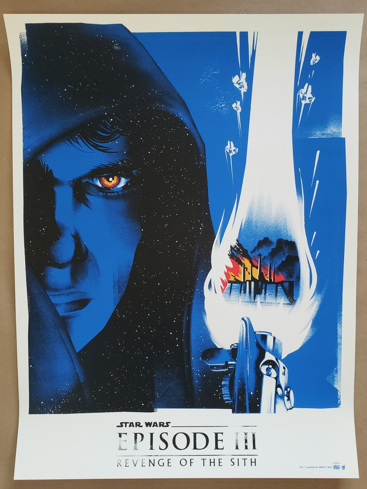 Star Wars Revenge of the Sith No Longer A Jedi Print by Lyndon Willoughby BNG