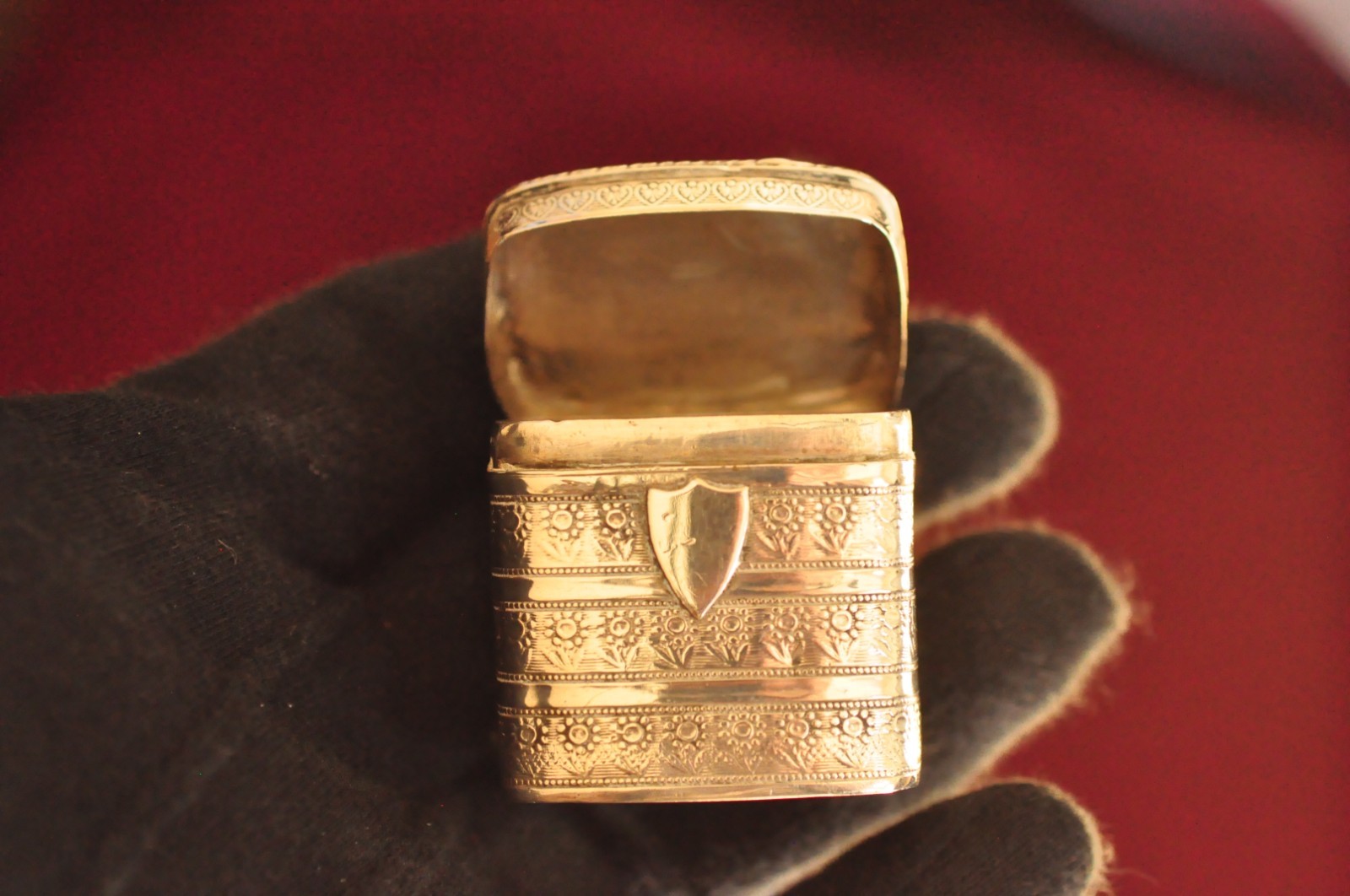 Beautiful Antique European Sterling Silver Snuff Box – 28 Grams - Hallmarked