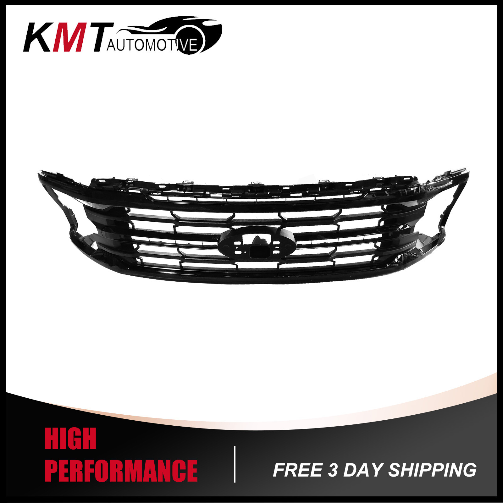 Front Bumper Upper Main Grille Insert For 2024-2025 Ford F-150 XL XLT STX Tremor