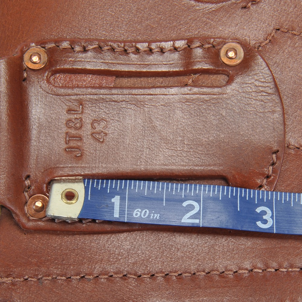 US WW2 M1916 Colt 1911 .45 Holster and Ka-Bar Sheath Premium Drum Dyed Leather