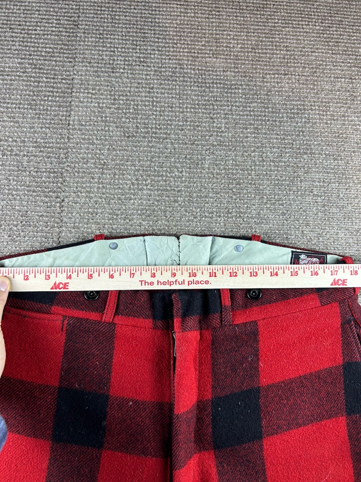 Vintage Woolrich Jacket Mens 40 Buffalo Plaid Mackinaw Wool Hunting & Pants NWT