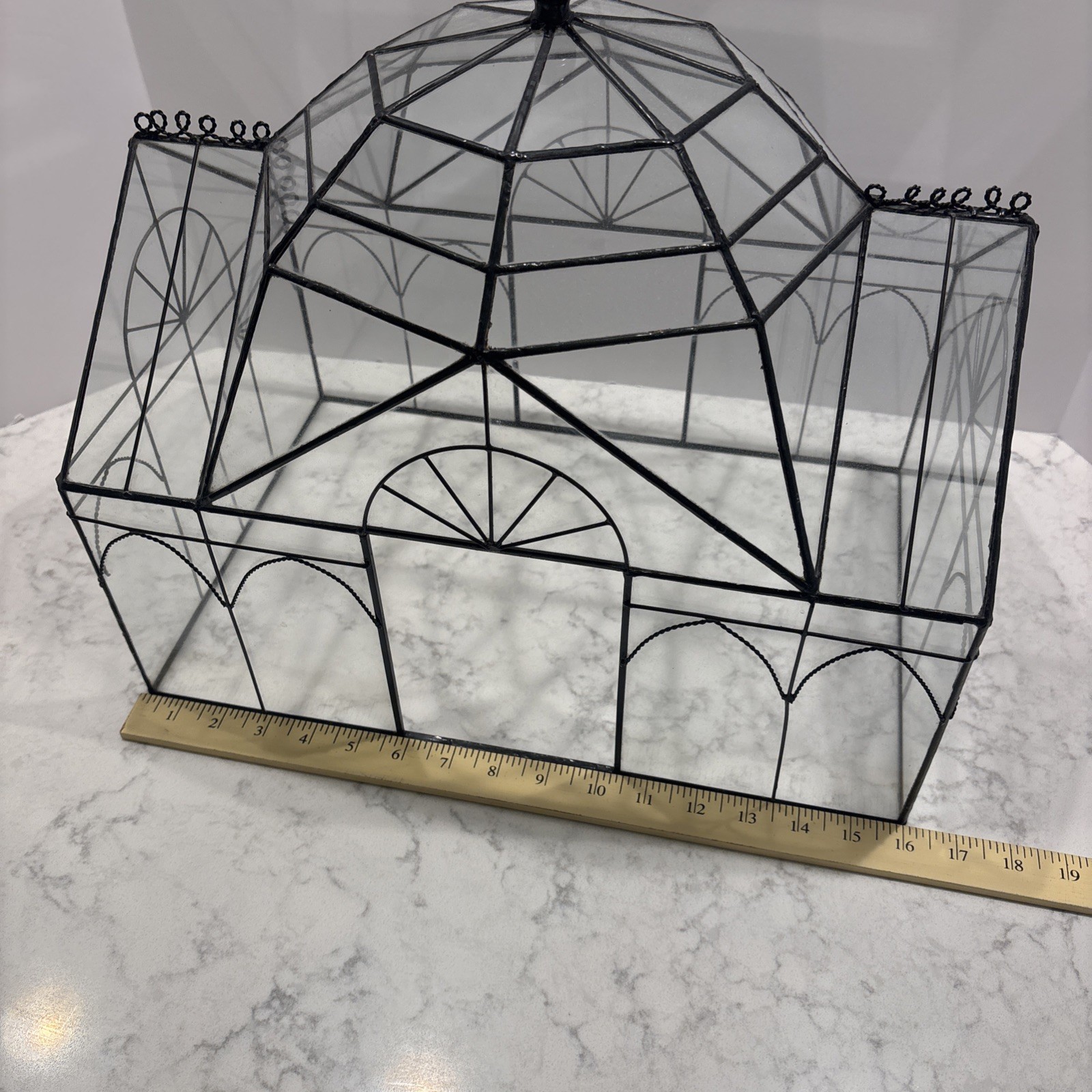 Vintage Garden Plant Glass Terrarium Gorgeous!