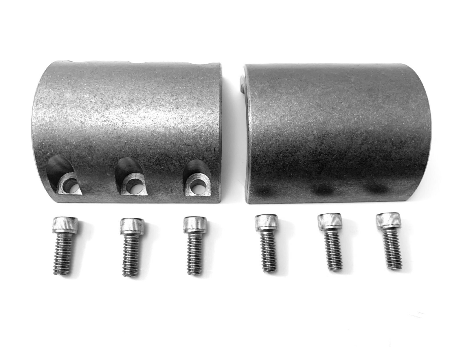 2 Steel weldable bolt on tube clamps 1.50" 1-1/2" universal roll cage mounts -L