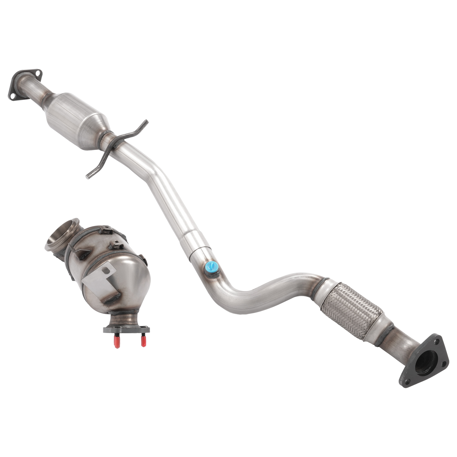 Front & Rear For 2011-2015 Chevrolet Cruze 1.4L l4 Turbo Catalytic Converters