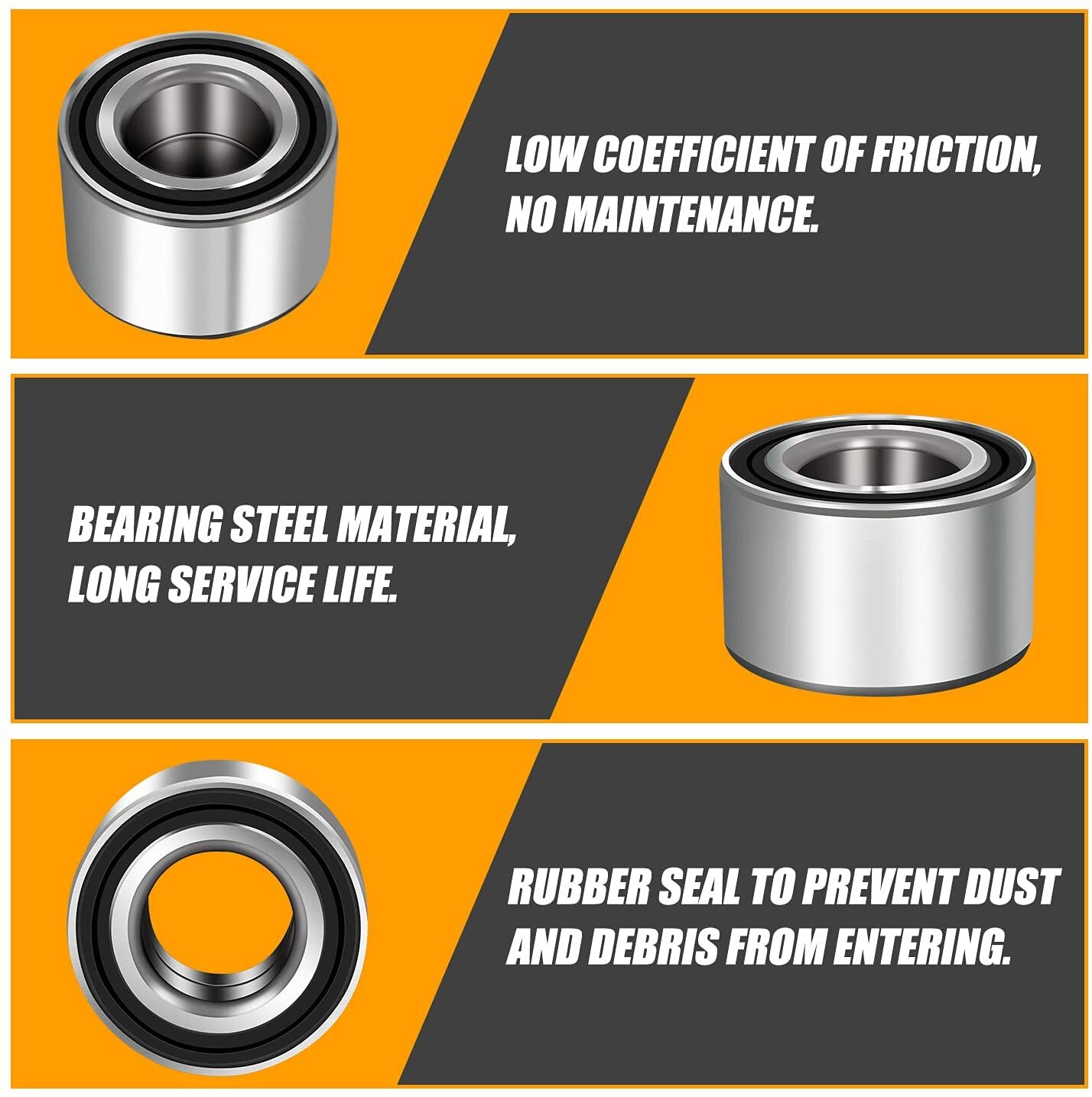 All 4 Front Rear Wheel Bearings For Polaris Ranger RZR S 800 900 XP 2010-2014 US