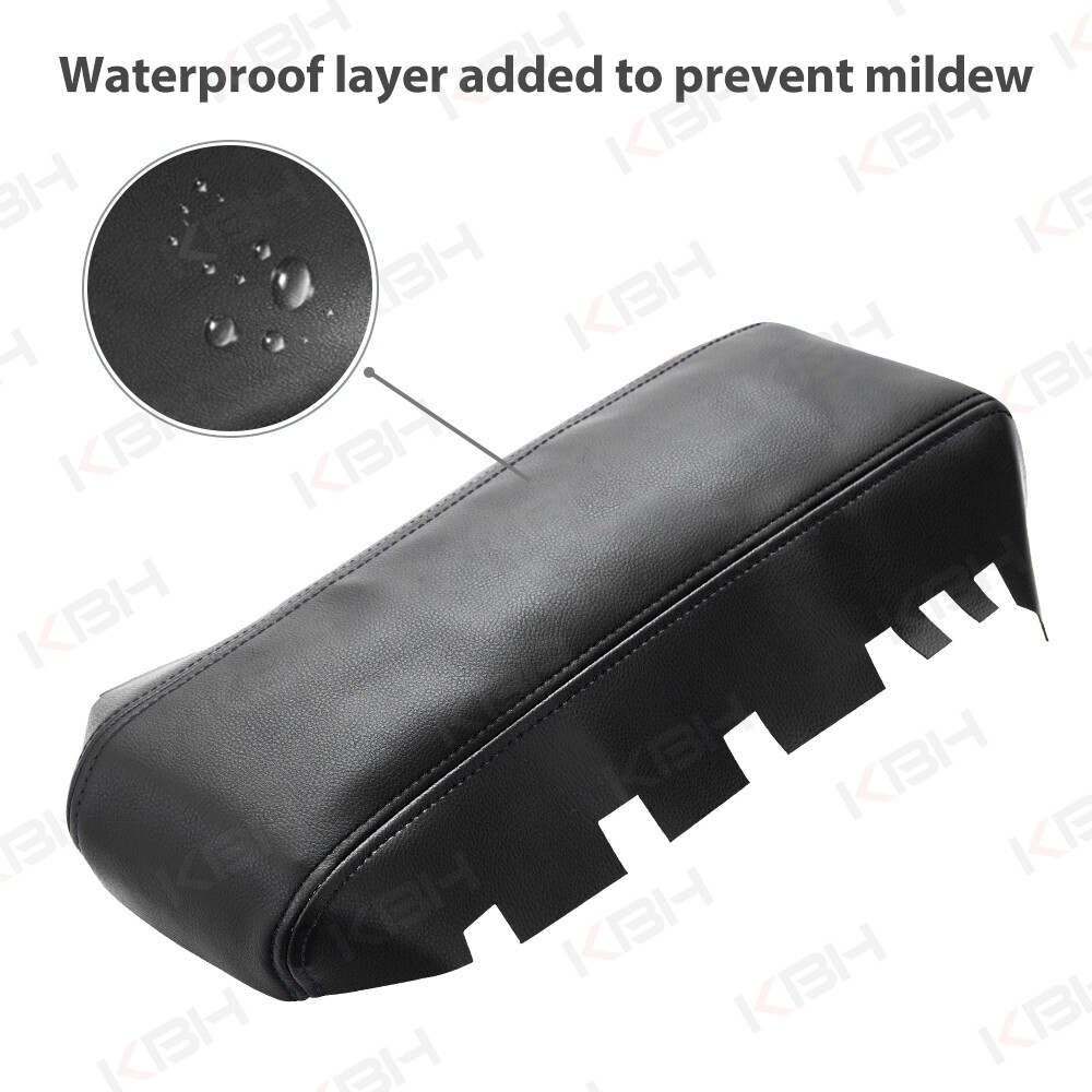 Fits 2010-2017 Chevy Equinox Leather Center Console Lid Armrest Cover Trim Black