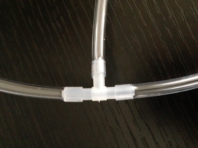 100x Clear 3 Way Air Line Aquarium T Valves Tubing Connector.