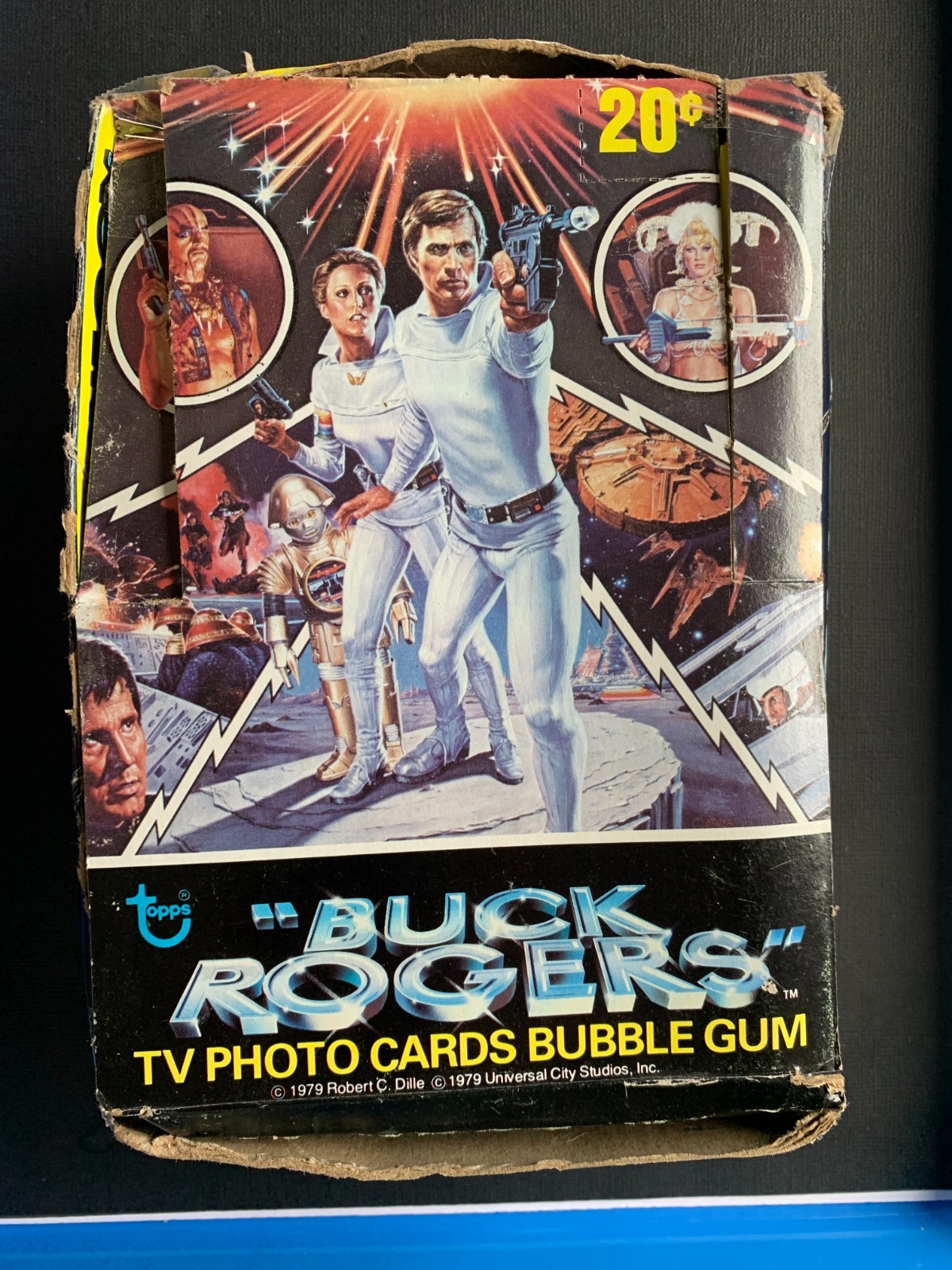 1979 BUCK ROGERS Topps, One Wax Pack Photo cards w/ Bubble Gum from TV show