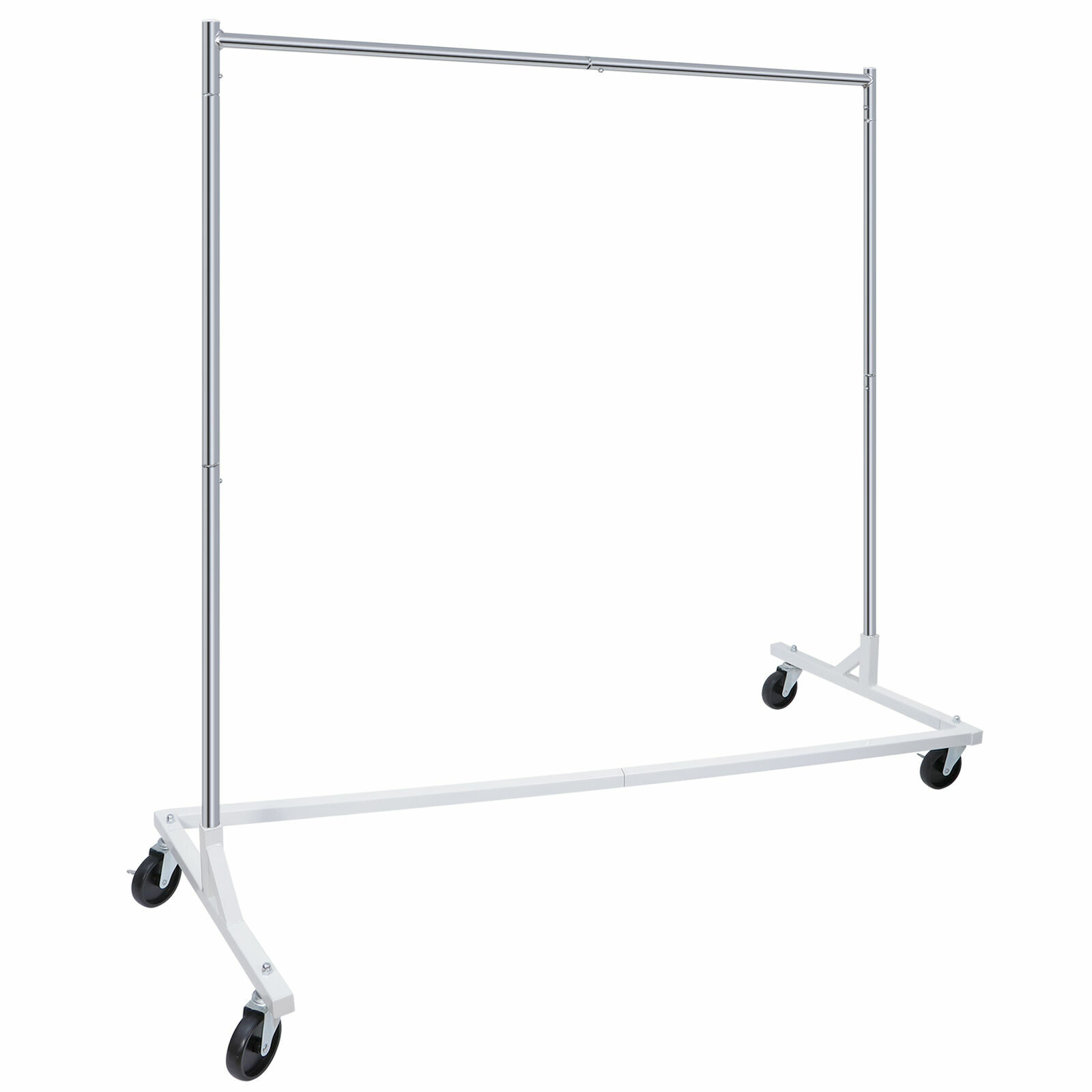 Heavy Duty Clothes Rack Z Base Garment Rack Rolling Clothing Rack on Wheels