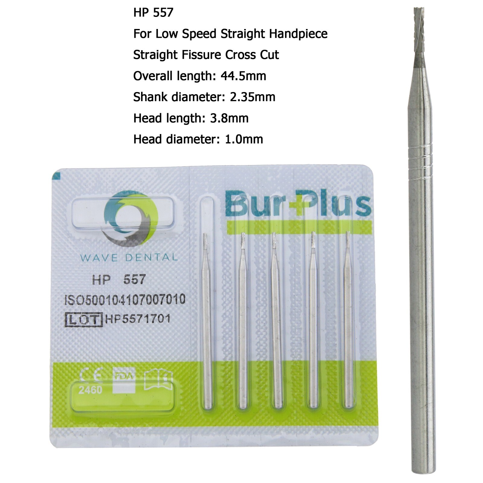Wave Dental Carbide Burs Round HP Surgical Burs For Straight Handpiece HP 8 557