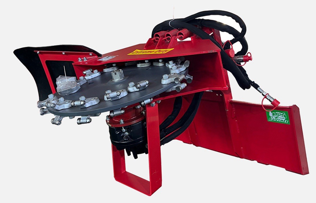 Raytree 31” Extreme Duty Transverse Stump Grinder  Skid Steer Attachment