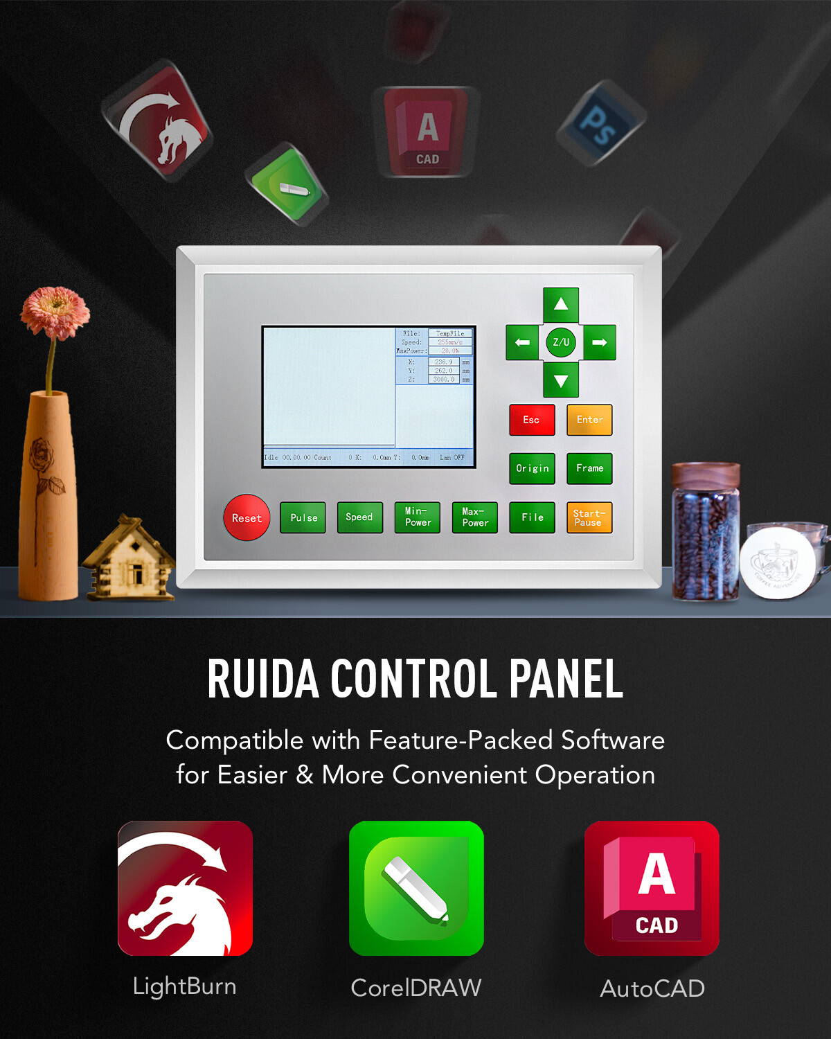 OMTech 100W 24x40 CO2 Laser Engraver Cutter Engraving Cutting Marking Machine