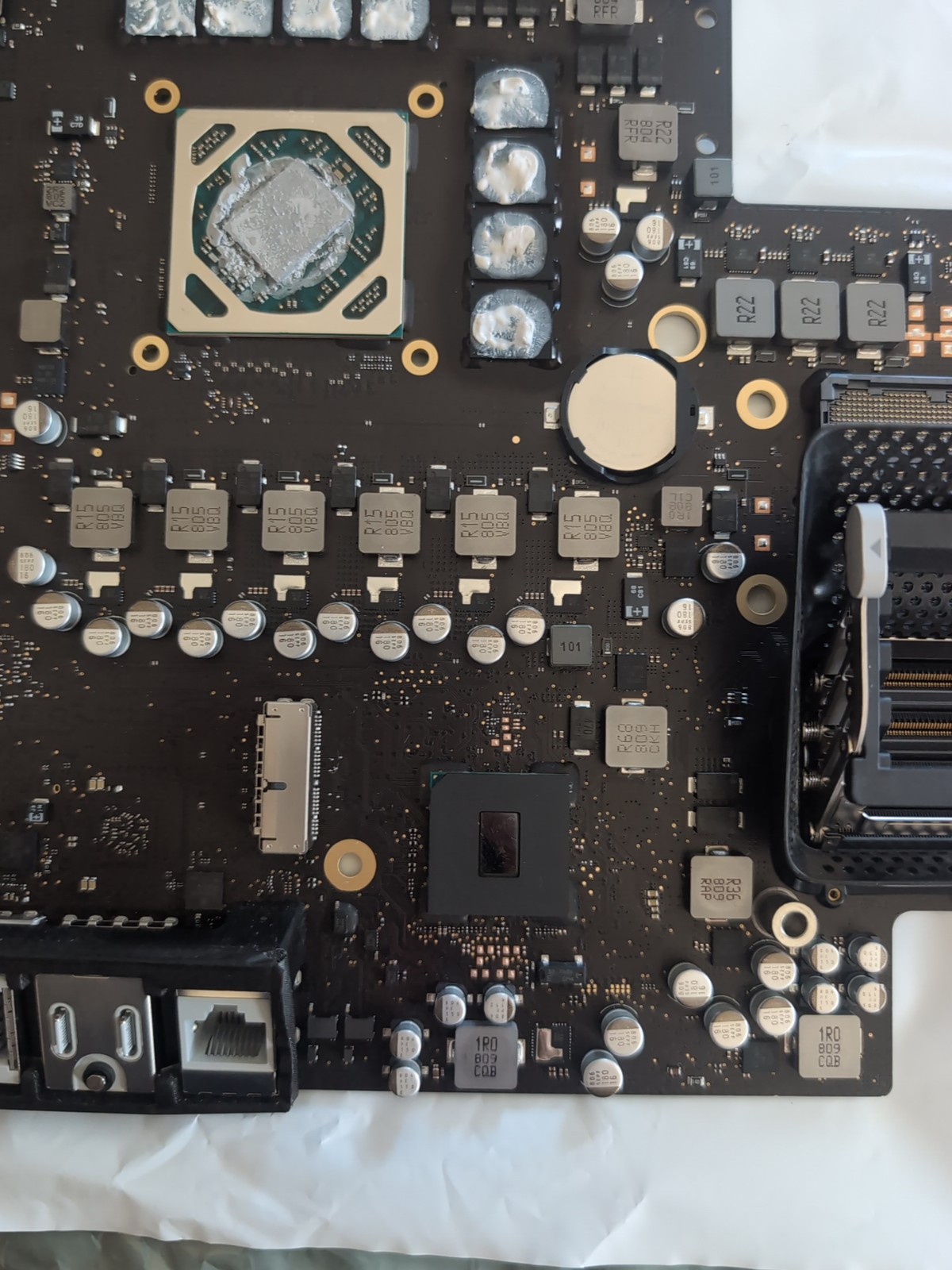 RADEON 580 8GB LOGIC BOARD - iMac 27" A1419 5K Retina Mid 2018 With Heatsink